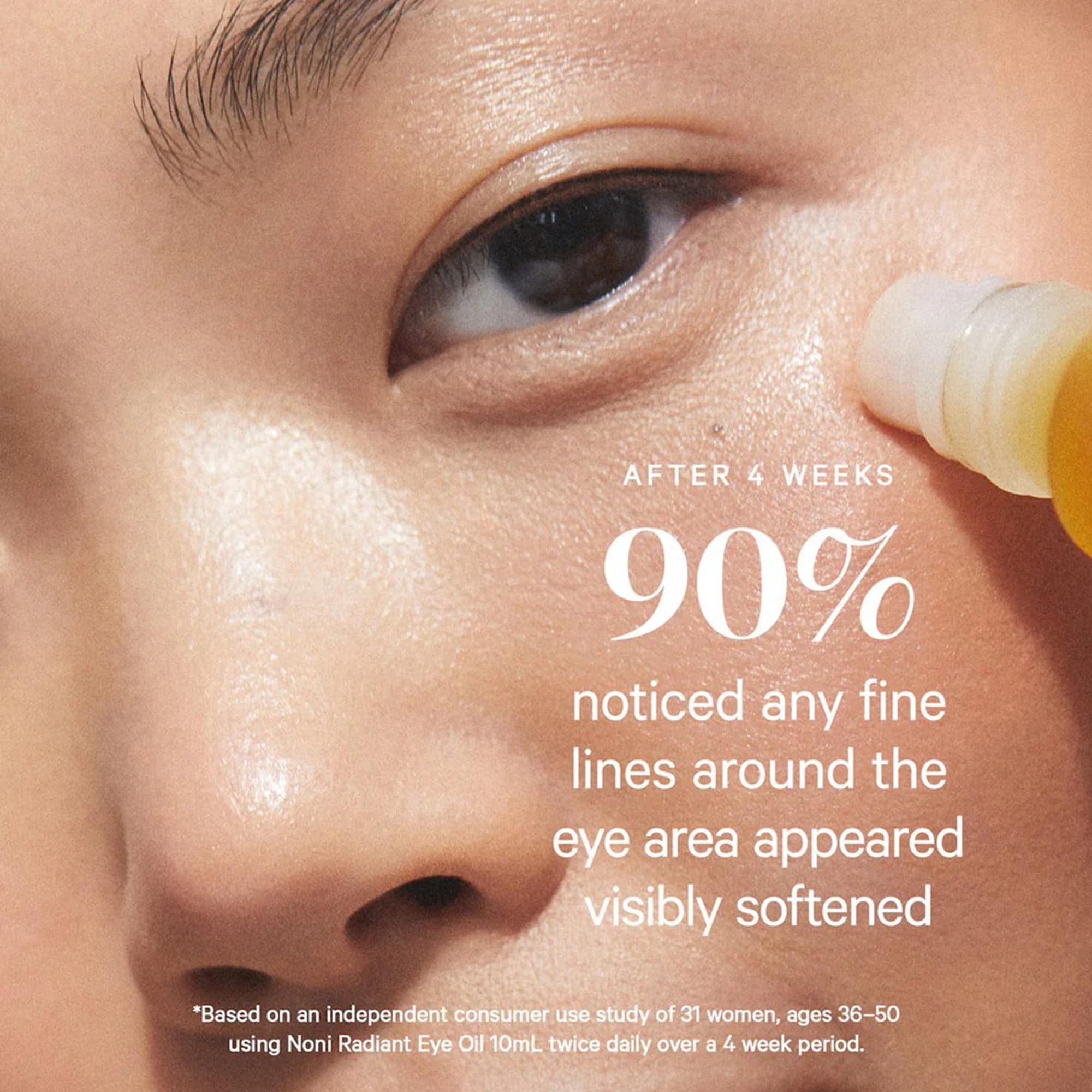 KORA Organics Noni Radiant Eye Oil with Rose Quartz Roller Ball Applicator, Under Eye Roller Serum That Helps Reduce Puffiness, Dark Circles & Wrinkles, Certified Organic, Cruelty Free, 0.34 fl oz