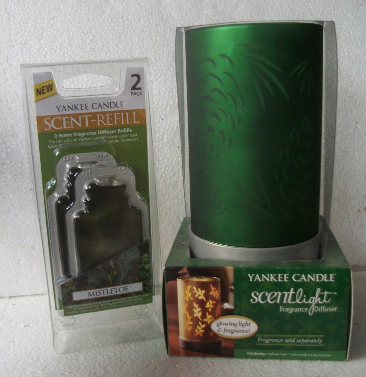 Yankee Candle MISTLETOE Pine Cone ScentLight Fragrance Diffuser