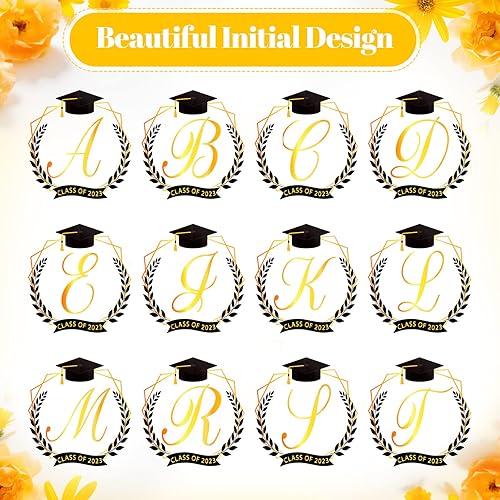 Miniatura 7 de Maitys Regalo de graduación 2023 con monograma, inicial, acrílico, inspirador, recuerdo inspirador y pisapapeles para clase de 2023, regalo de