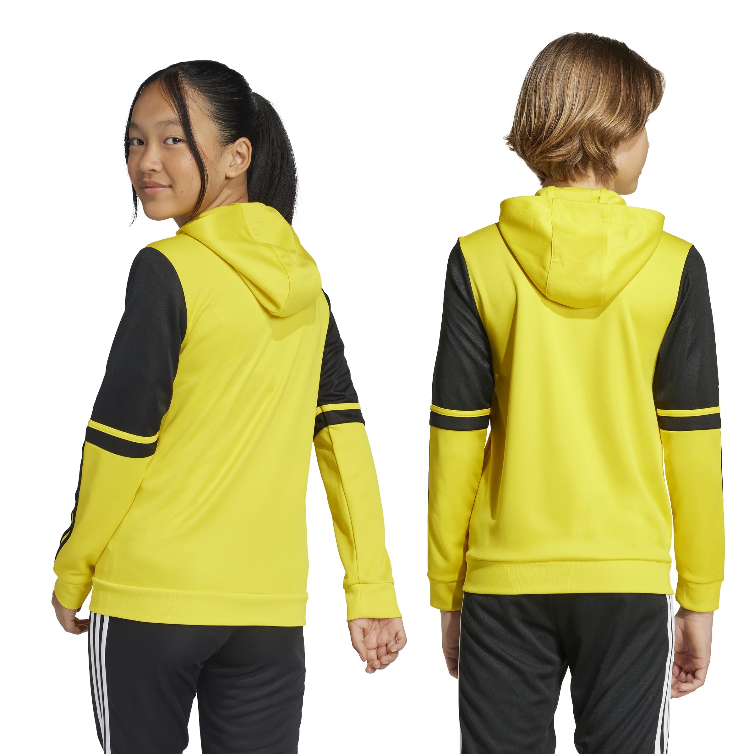 adidas Uniseks - dzieci Squadra25 Hoody Kids Sweatshirt, team yellow/black/white, 9-10 Years