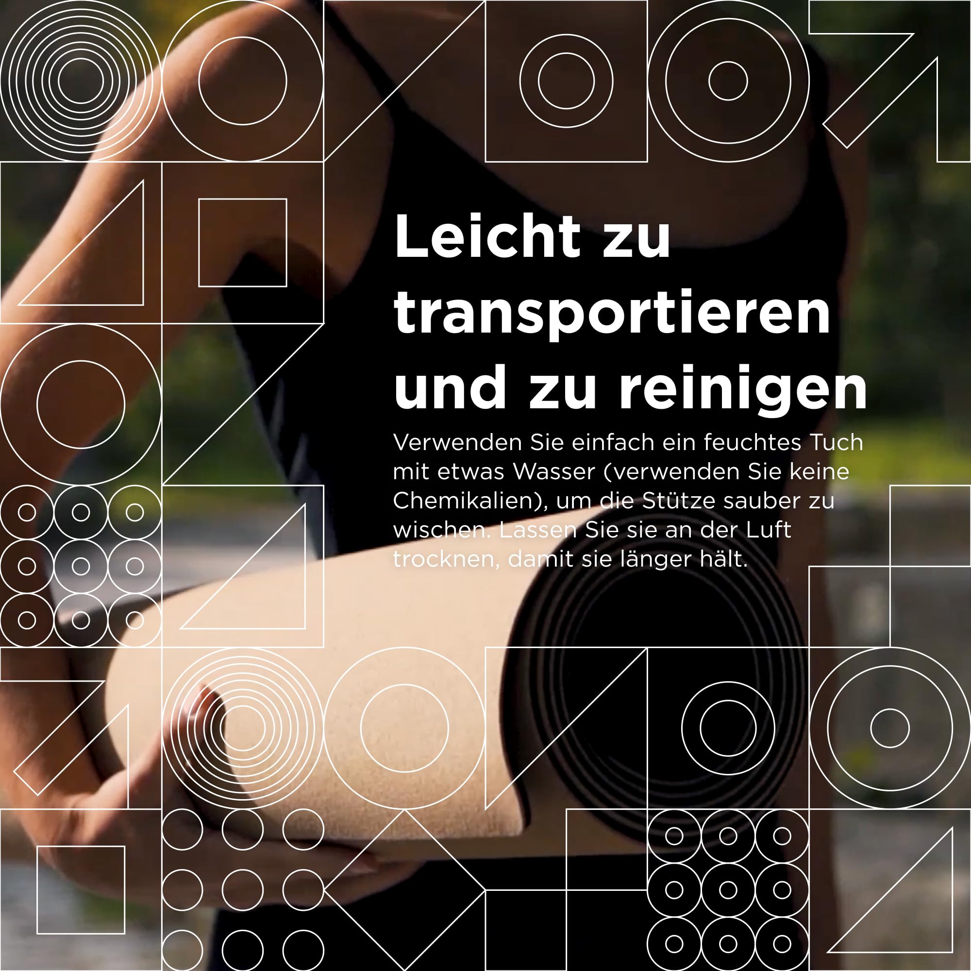Go4Cork Yoga Anti-Rutsch Essential Kork-Yogamatte – 195 x 65 x 0,4 cm | Große & umweltfreundliche Yogamatte | Leichte & kompakte Fitnessmatte für Zuhause, Pilates & Stretching | Natur/Schwarz | Große Umweltfreundliche Fitnessmatte | Leicht & Kompakt | Yog