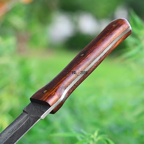 Miniatura 3 de PAL 2000 KNIVES Cuchillo de espada de acero de Damasco hecho a mano, cuchillo personalizado, cuchillo con funda de cuero - 3011