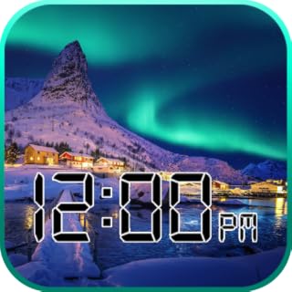 Northern Lights Timepiece: Analog and Digital Clock Screensaver for Fire TV and Tablet - NO ADS