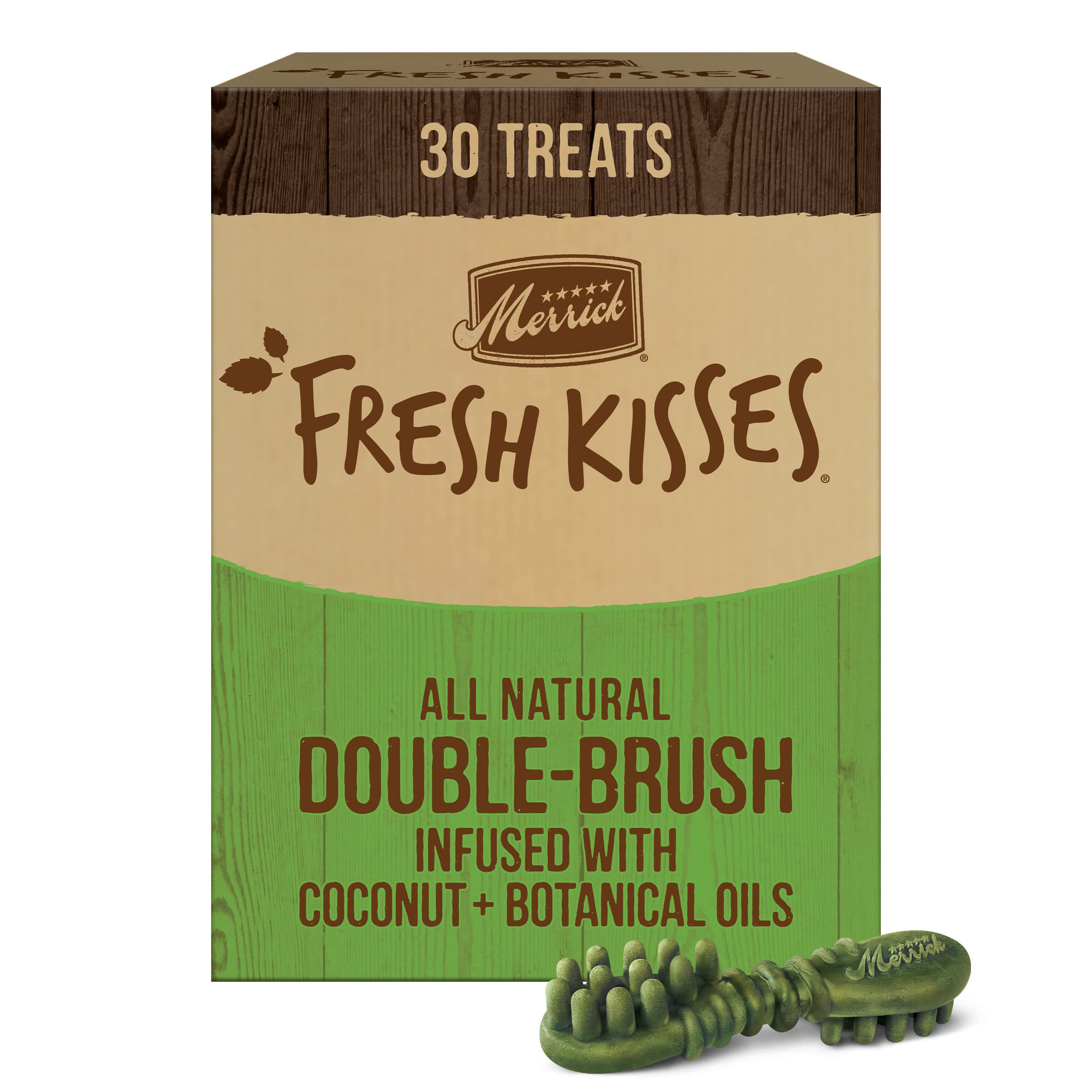 Fresh Kisses Oral Care Dental Dog Treats for Medium Dogs 25-50 lbs