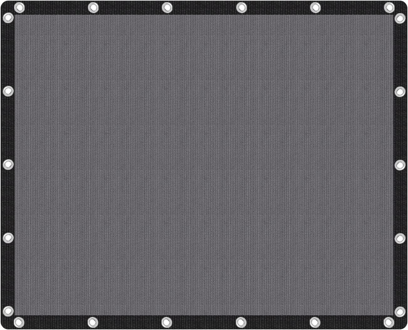 VICLLAX Shade Fabric Sun Shade Cloth Privacy Screen with Grommets for Patio Garden Pergola Cover Canopy 8x10 FT, Grey