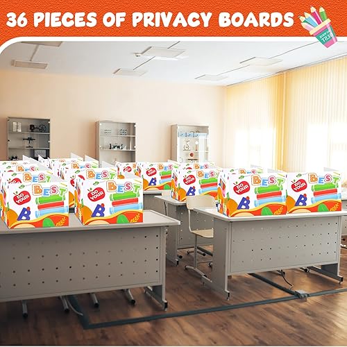 Miniatura 6 de 36 separadores de escritorio, tableros de privacidad para estudiantes, carpetas de privacidad para escritorios de estudiantes, carrels de estudio,