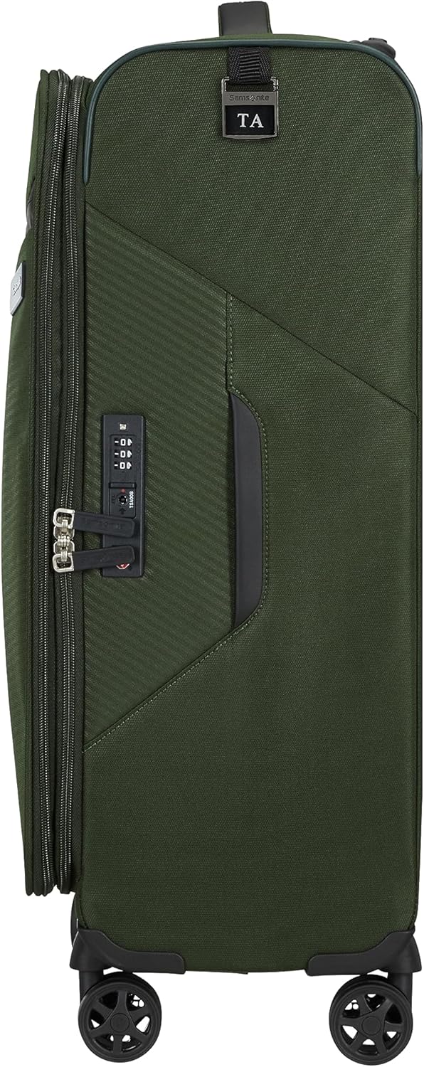 Samsonite Litebeam - Spinner M, Expandable Suitcase, 66 cm, 67/73 L, Green (Climbing Ivy)