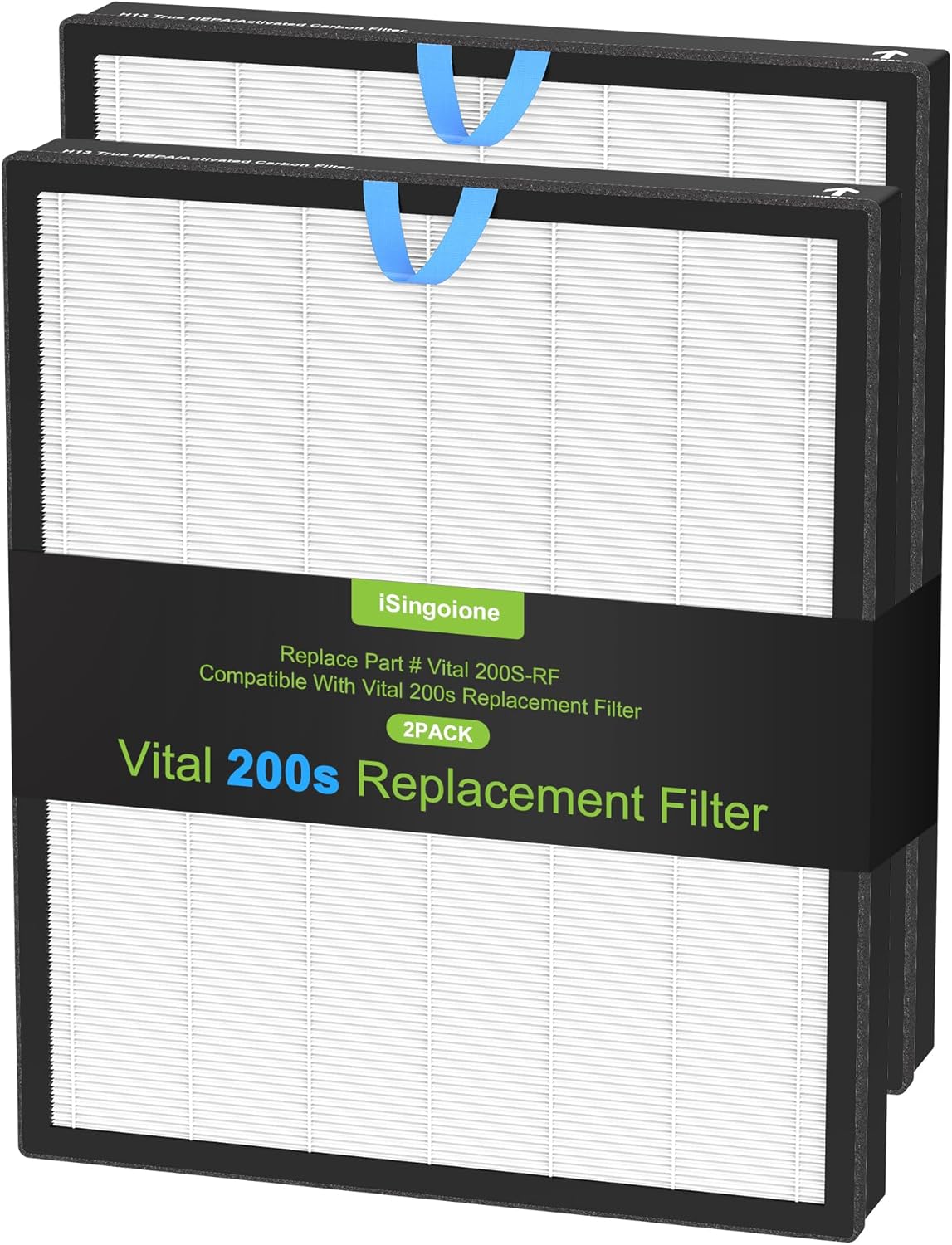 2 Pack Vital 200S Replacement Filter for LEVOIT Vital 200S Vital 200S-P Air Purifier, H13 True HEPA and High-Efficiency Activated Carbon Filter, Vital 200S-RF, LRF-V201-WUS Enhanced White-Original