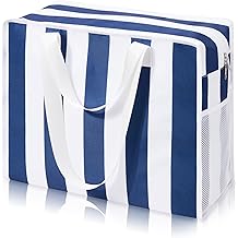 Utility Tote Beach Bag Waterproof Sandproof Women 38L Large Travel Shoulder Handbag Pool Bag Zip Foldable Bottom Pad