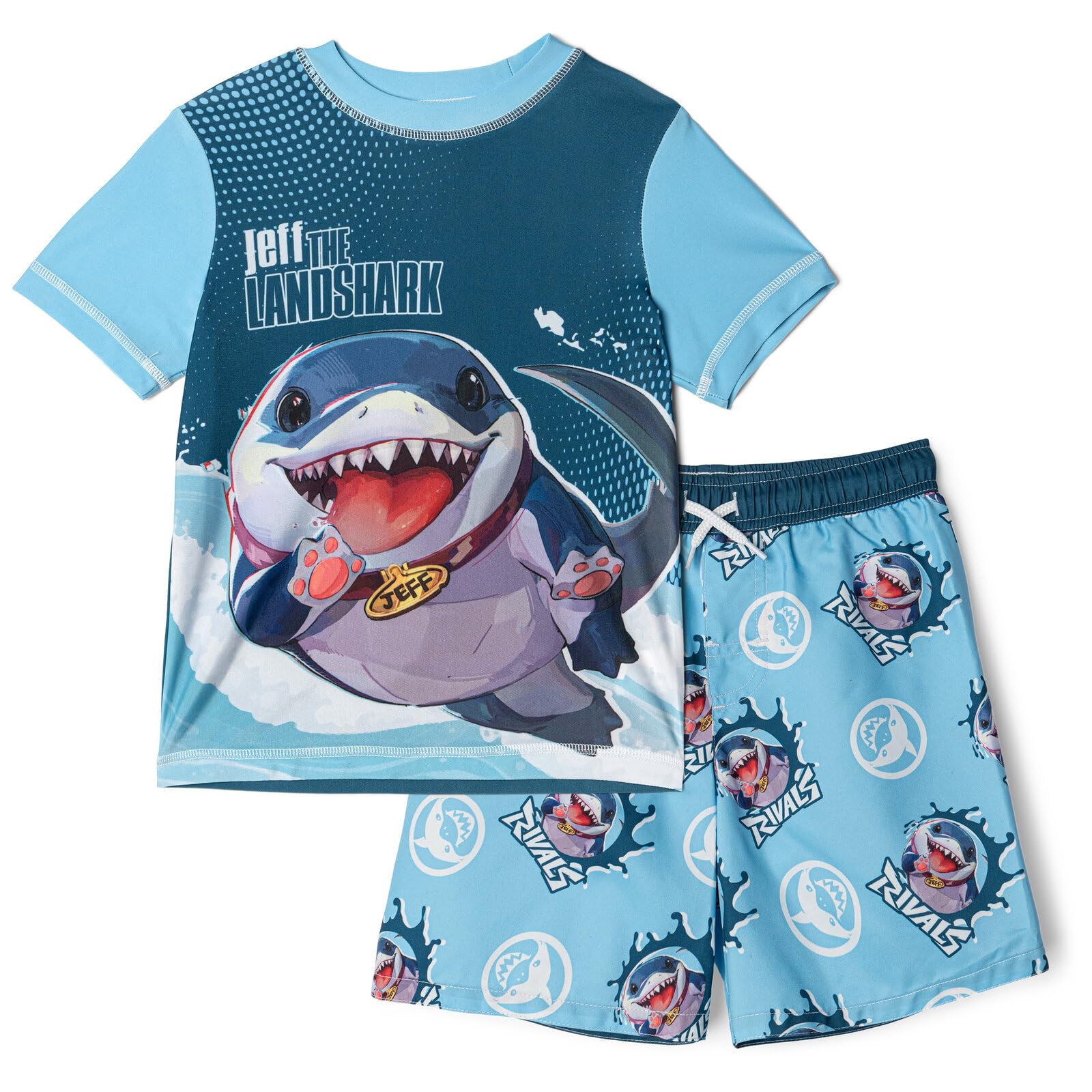 Marvel Boys' 2-Piece Rash Guard and Swim Trunks Set Toddler to Big Kid