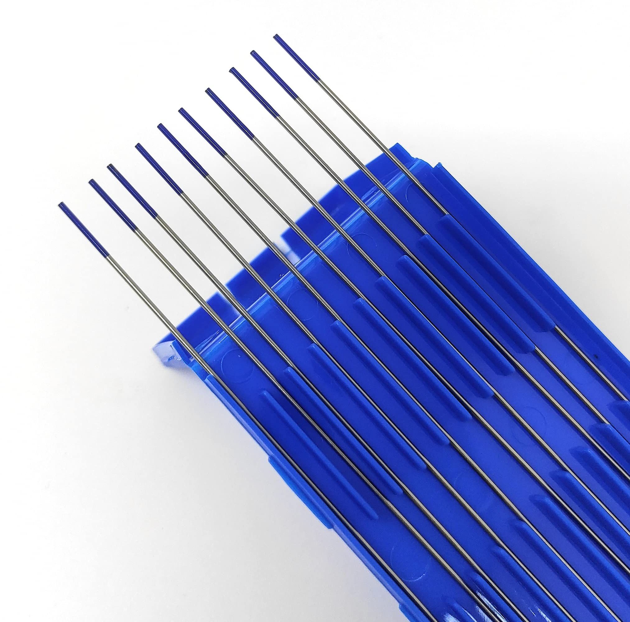 Électrodes TIG Tungstène Lanthane 2% Bleu WL20 ELCAN - Lot De 10 - 1.0 X 175 Mm - Soudage Pro AC/DC