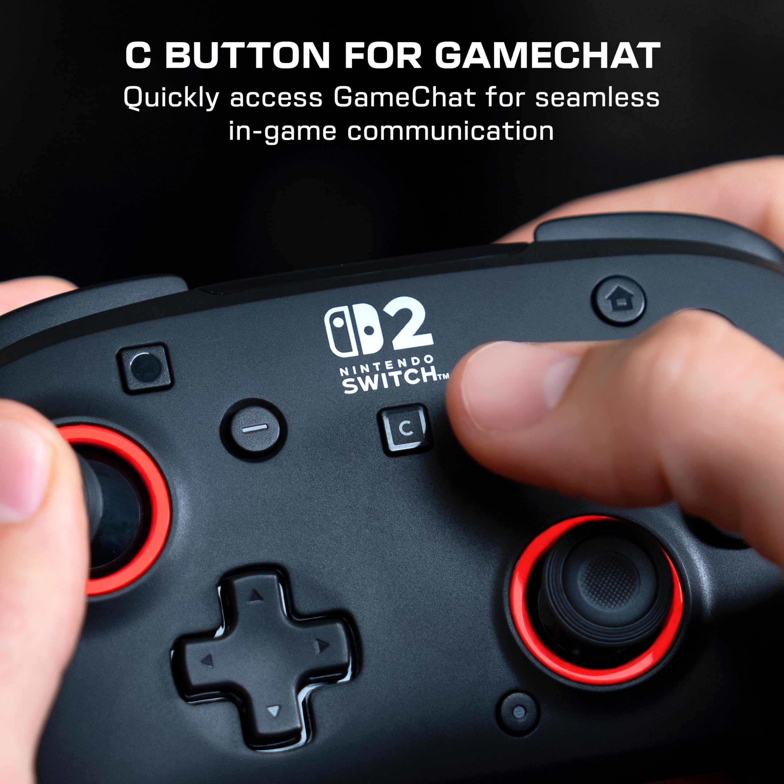 Turtle Beach Rematch Schwarz Kabelloser RGB-Gaming-Controller für Nintendo Switch 2