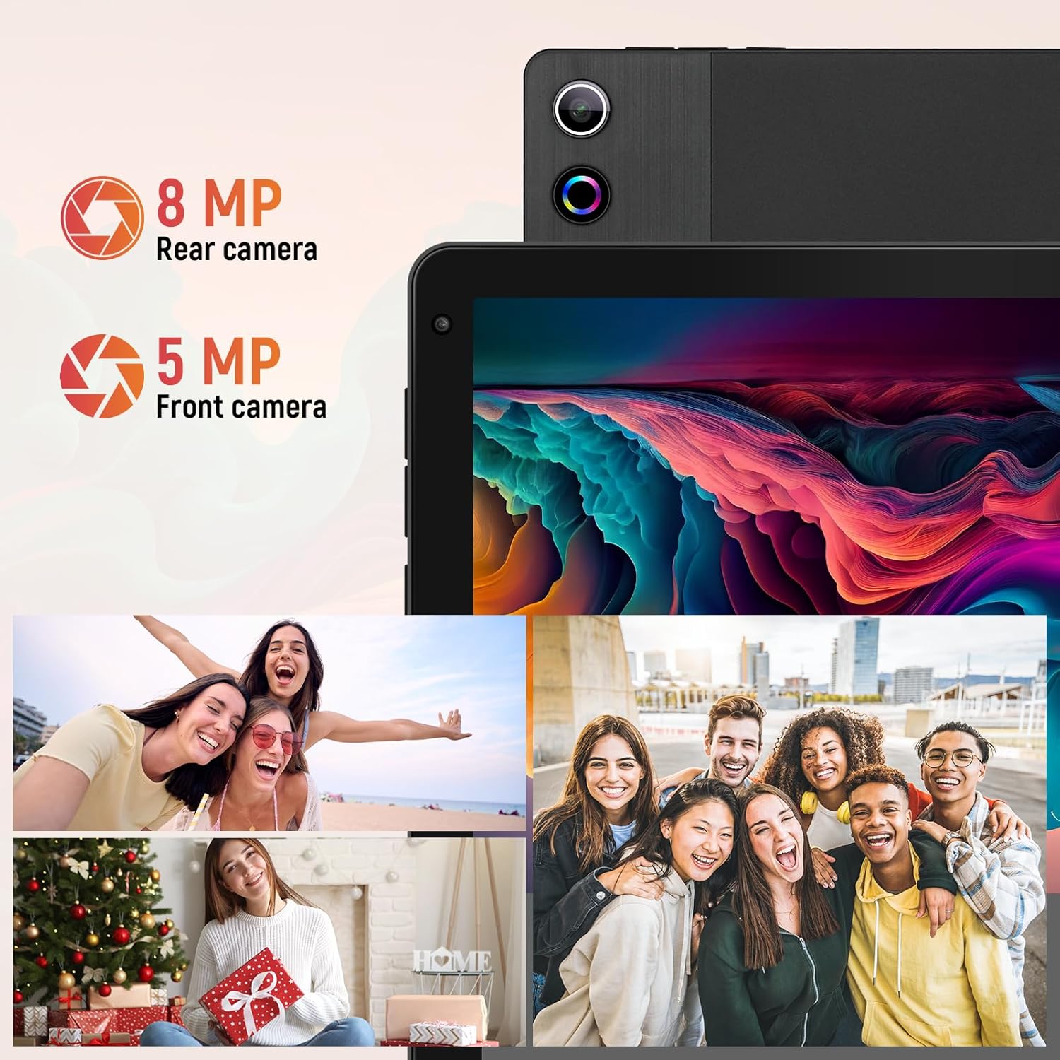 Tablet, 10.36 inch Android 14 Tablet with Octa-core Processor 16GB RAM 128GB ROM 1TB Expansion, HD IPS Touchscreen, WiFi 6, BT 5.3, Dual Camera, Tablets 2025 - Image 5