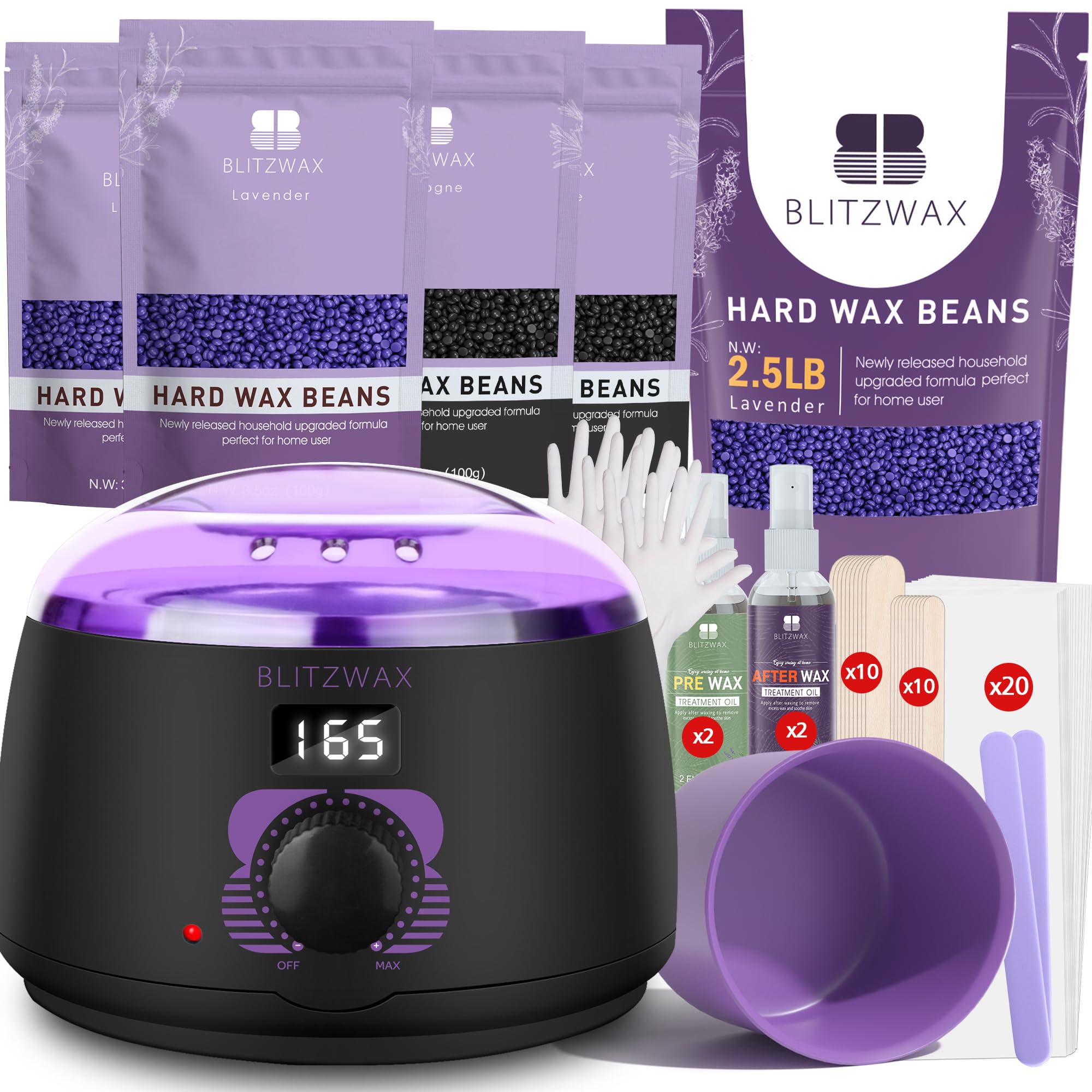 Amazon.com : BLITZWAX Brazilian and Bikini Waxing Kit With 2.5lb