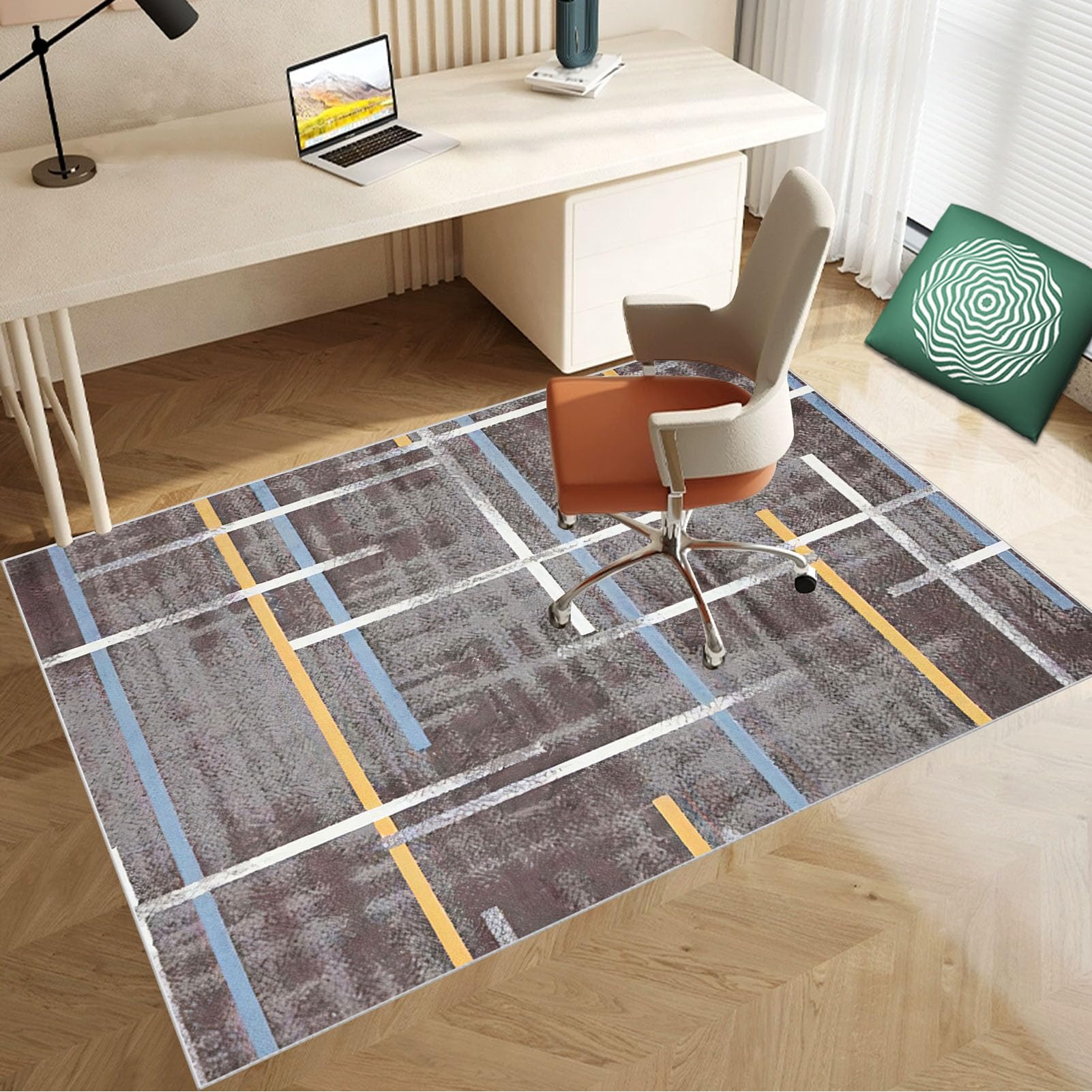 120 x 160 cm Heavy Duty Office Chair Mat for Carpeted Floor Computer Gaming Desk Chair Mat for Carpet Hard Floor Protector Mat for Rolling Chair Carpet Protector Chair Mat Floor Mat for Office Chair