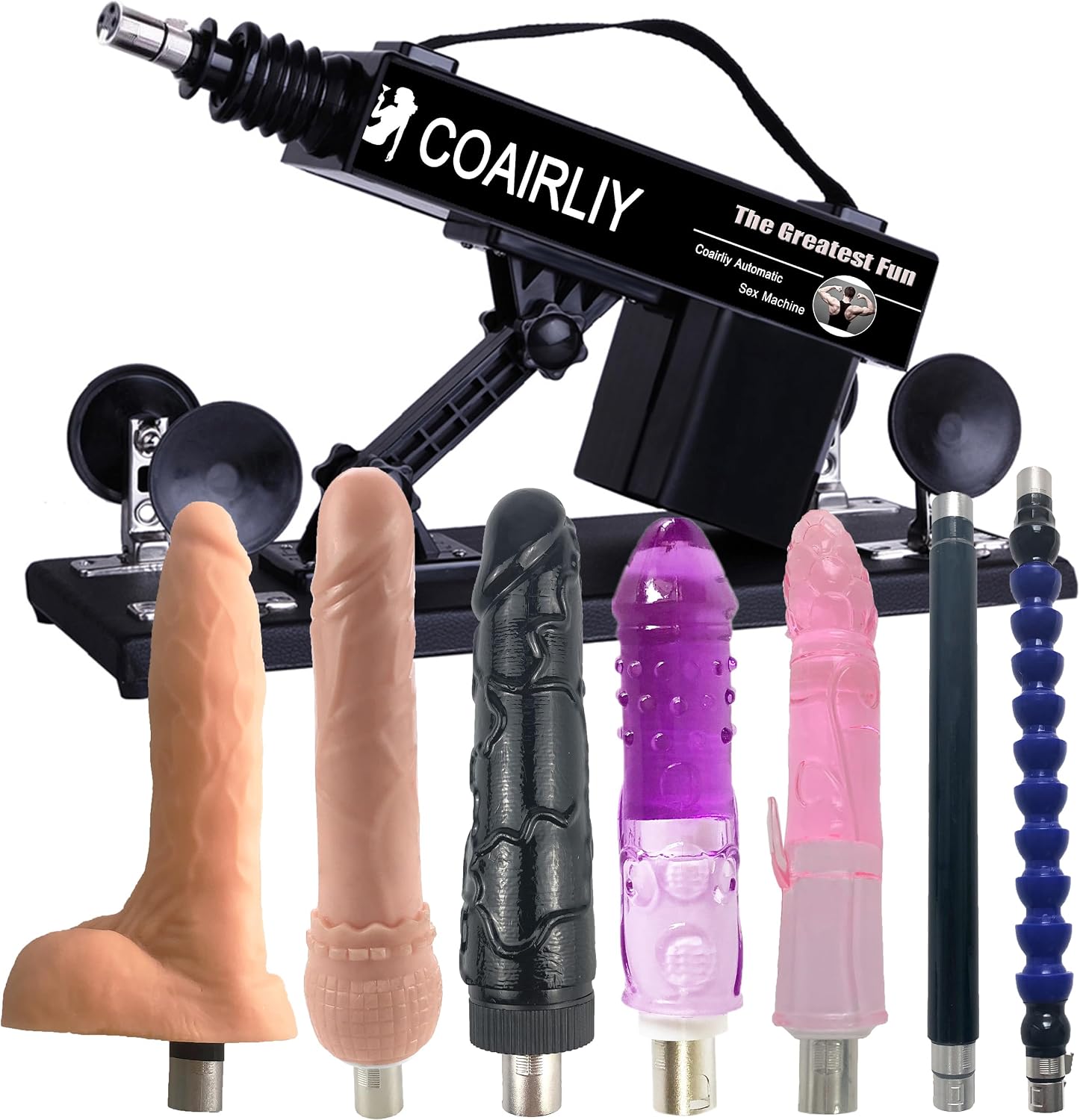 Sex Machine Adjustable Love Machine Thrusting Machine Device with 3XLR Connector Adult Sex Toy Attachments for Women and Men