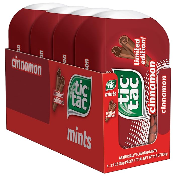 Buy Tic Tac Mints, Cinnamon, Bulk Hard Candy Mints, 2.9 oz Bottle Pack
