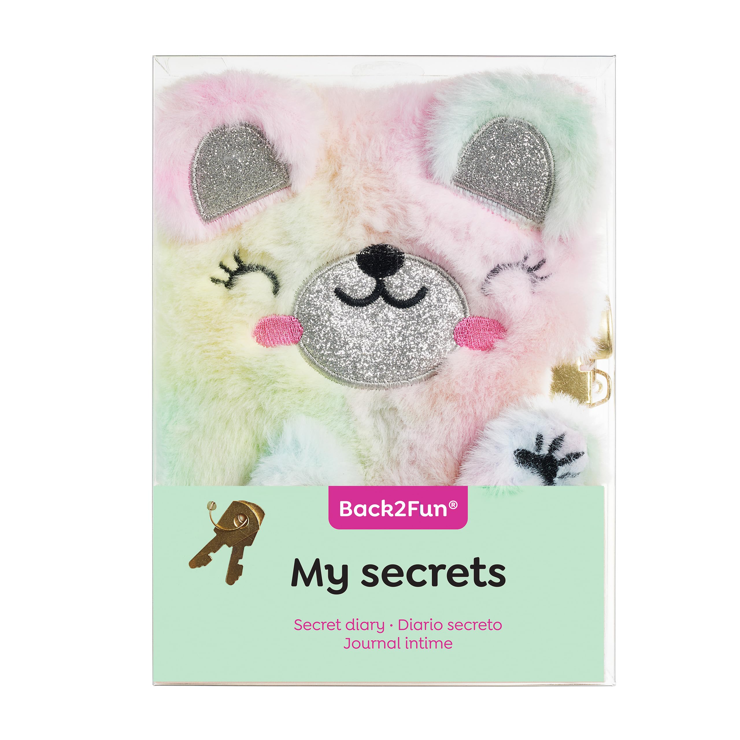 Miquelrius Back2Fun Secret Journal, Size 131 x 182 x 20 mm, Plush Feel Polyester Cover, Embroidered Details - Image 3