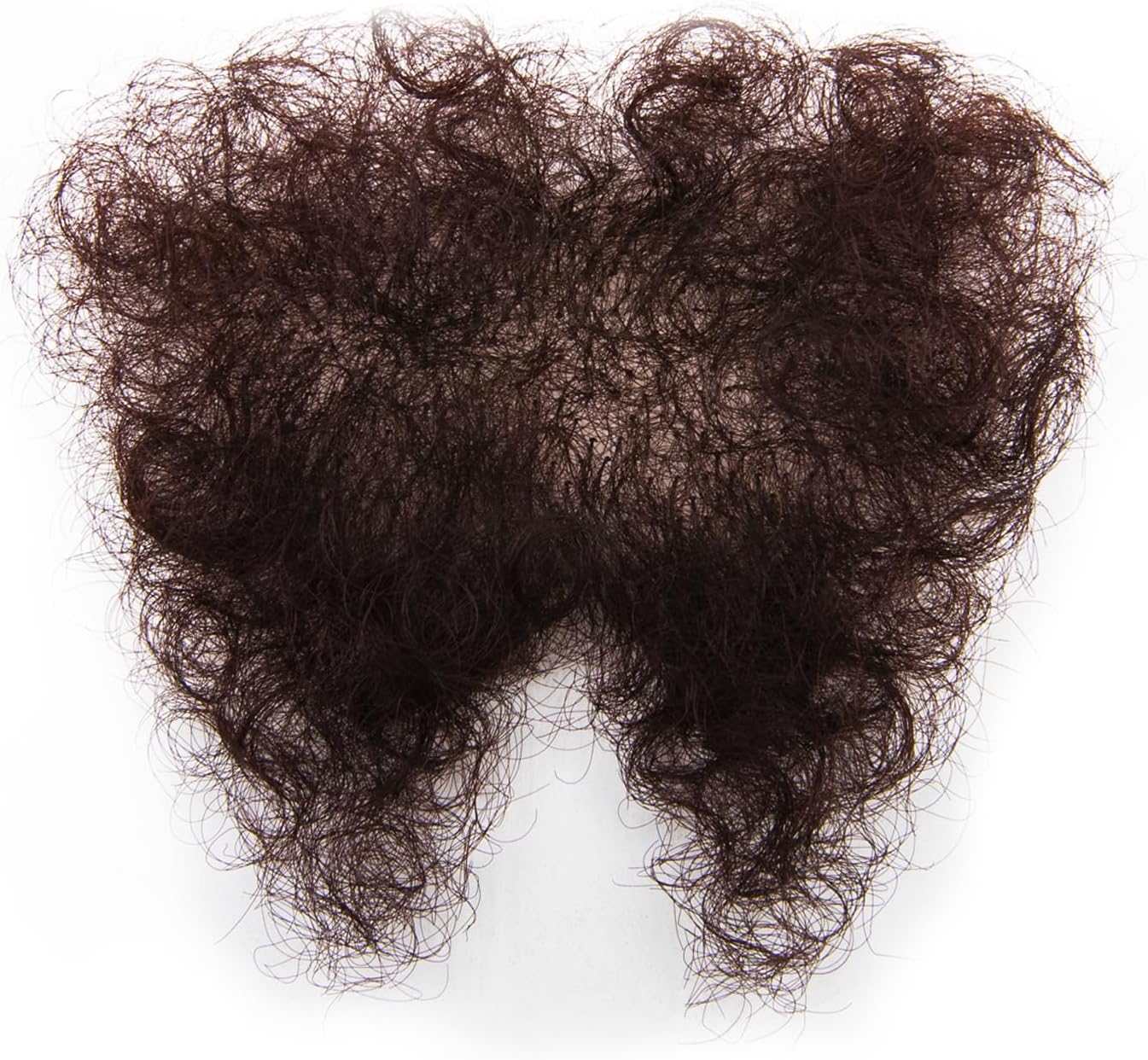 Fake Private Hair Invisible Realistic Bikini Body Hairs Fake Chest Hair Mustache Fake armpit hair 100% Handmade(Red-Brown)