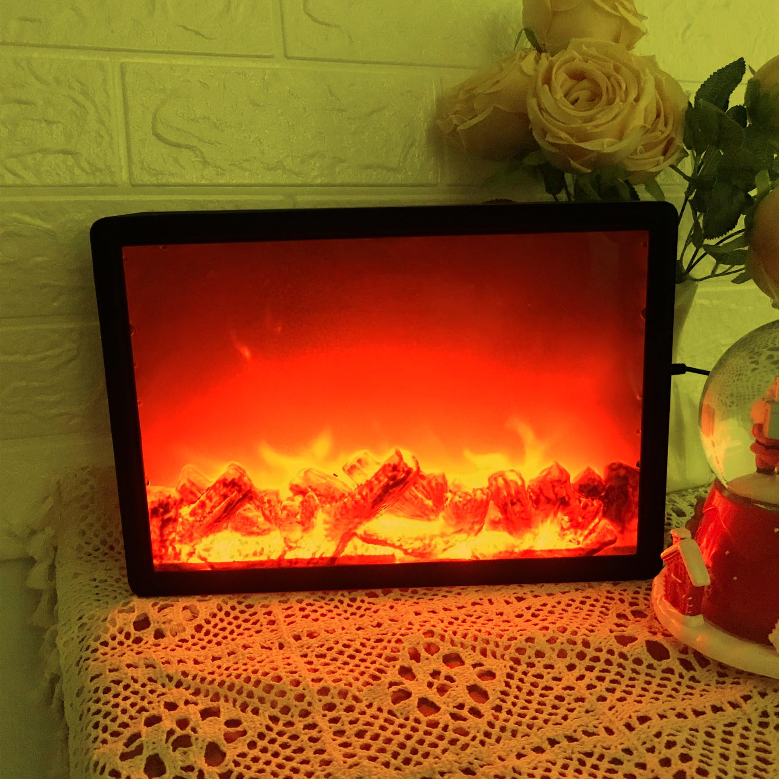 LED Fireplace Lights Battery Operated USB Operated Wall LED Fireplace Lights Battery Operated USB Operated Wall