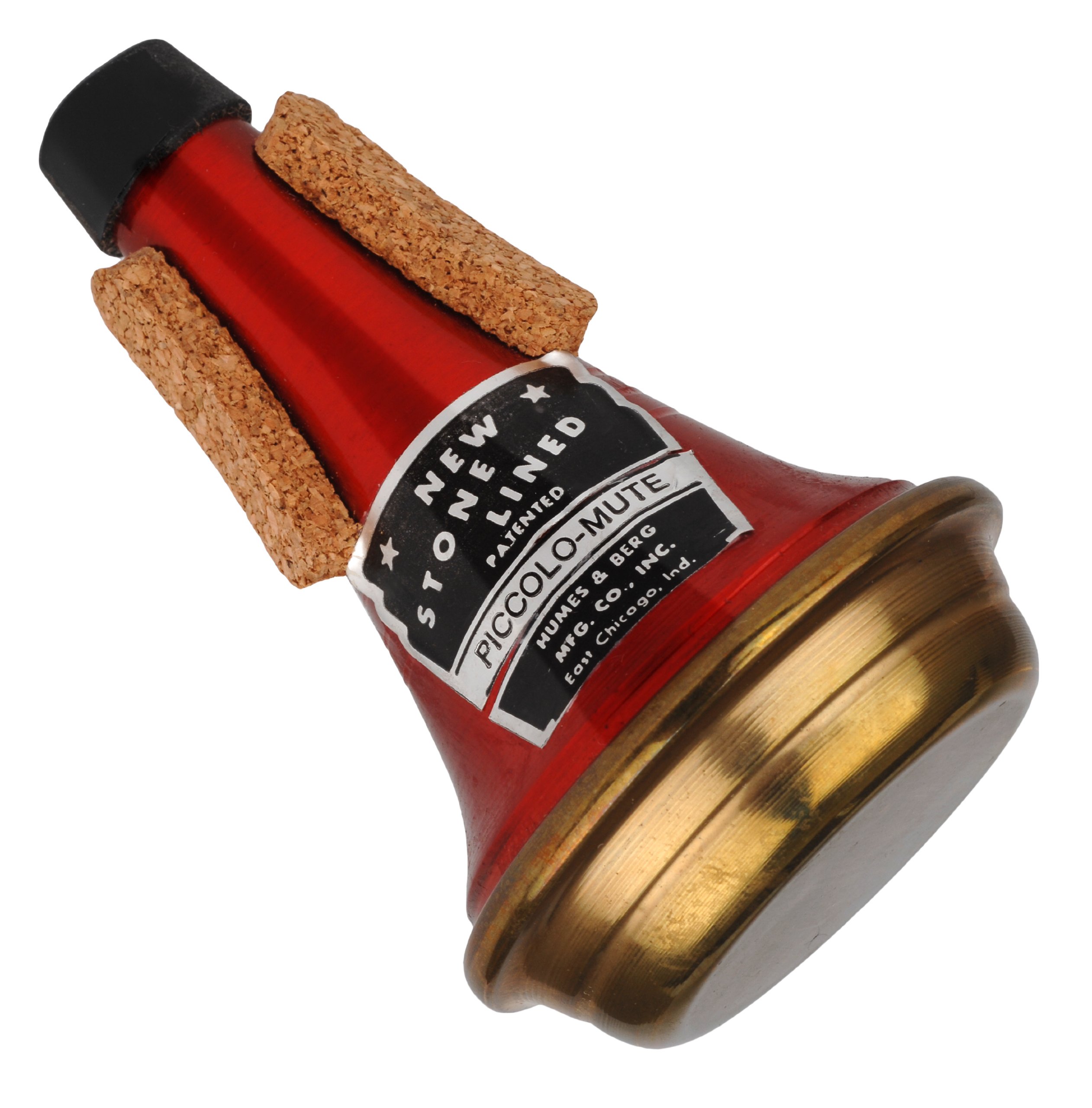 Humes & Berg Mute New Stone Lined Symphonic Straight 115B Piccolo Trumpet, red, Piccolo-Trompete