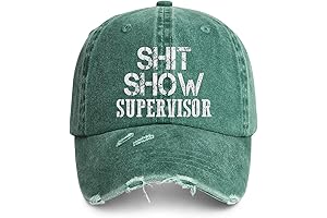 Shit Show Supervisor Hat Shit Show Supervisor Cap Baseball Cap Golf Hat Funny Hat