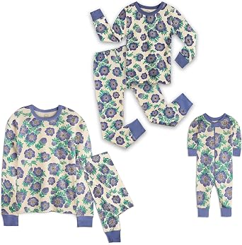 Mightly Boys and Girls Pajamas | 100% Organic Cotton Soft, Elastic and Comfortable Footless Pajama Set for Toddlers & Kids