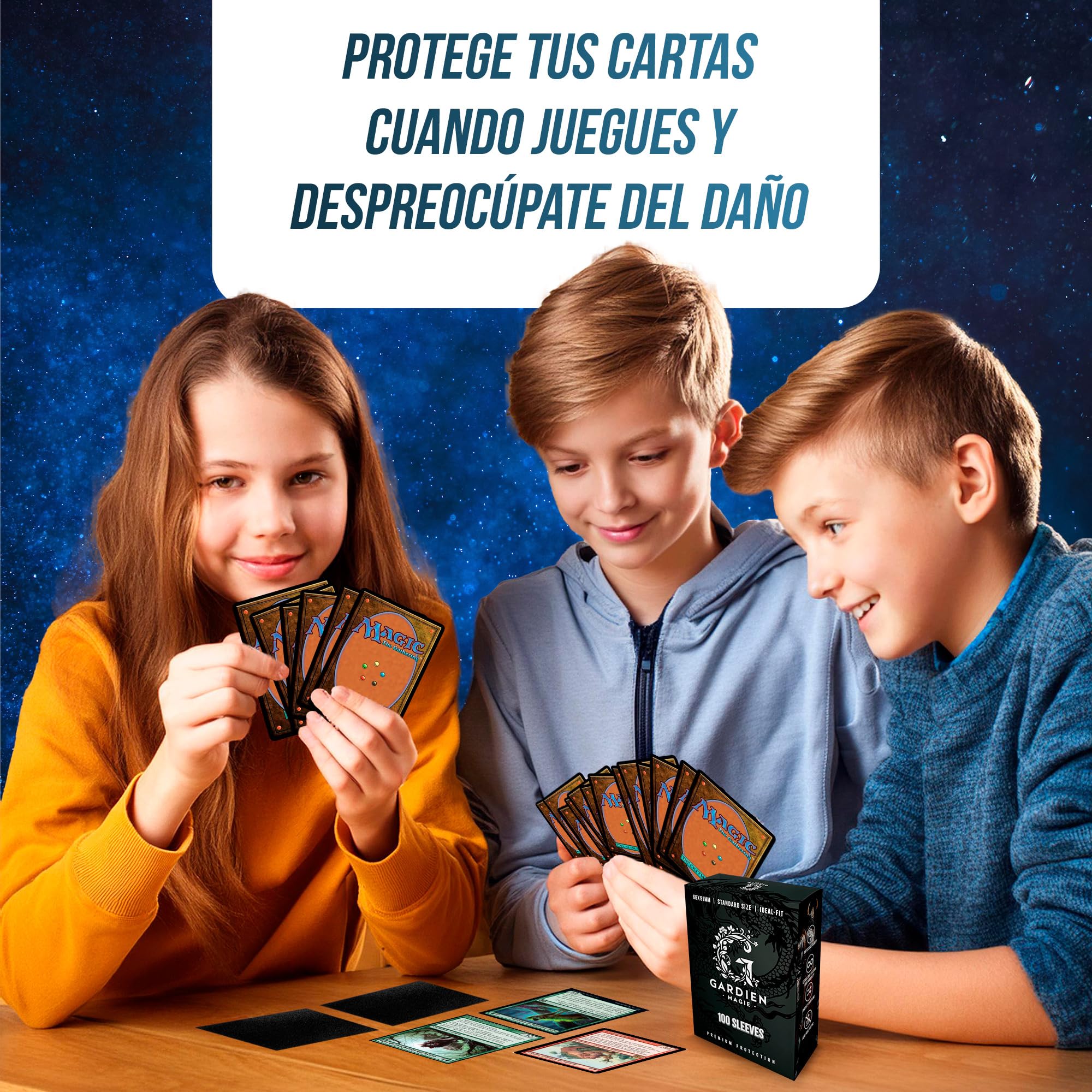 MagicCorporation - Protèges Cartes 100 Pochettes - Perfect Fit - Clear