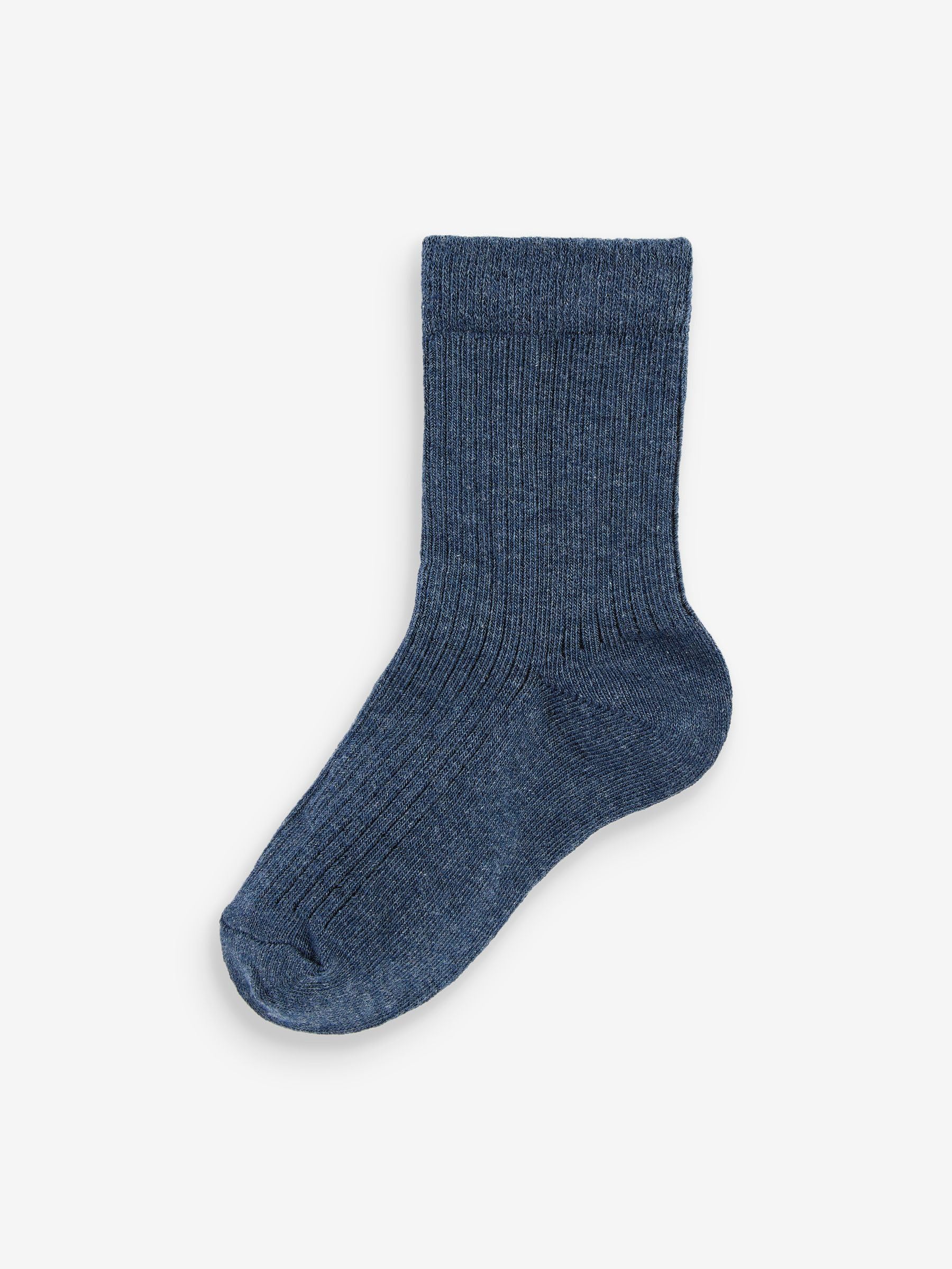 NEXT Jungen Feinrippsocken mit hohem Baumwollanteil, 7er-Pack