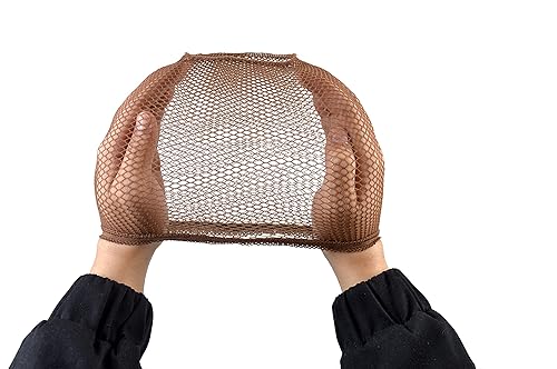 Miniatura 7 de 6 gorras de peluca de malla negra transpirable para peluca, red de cabello para peluca de extremo cerrado, gorra de peluca