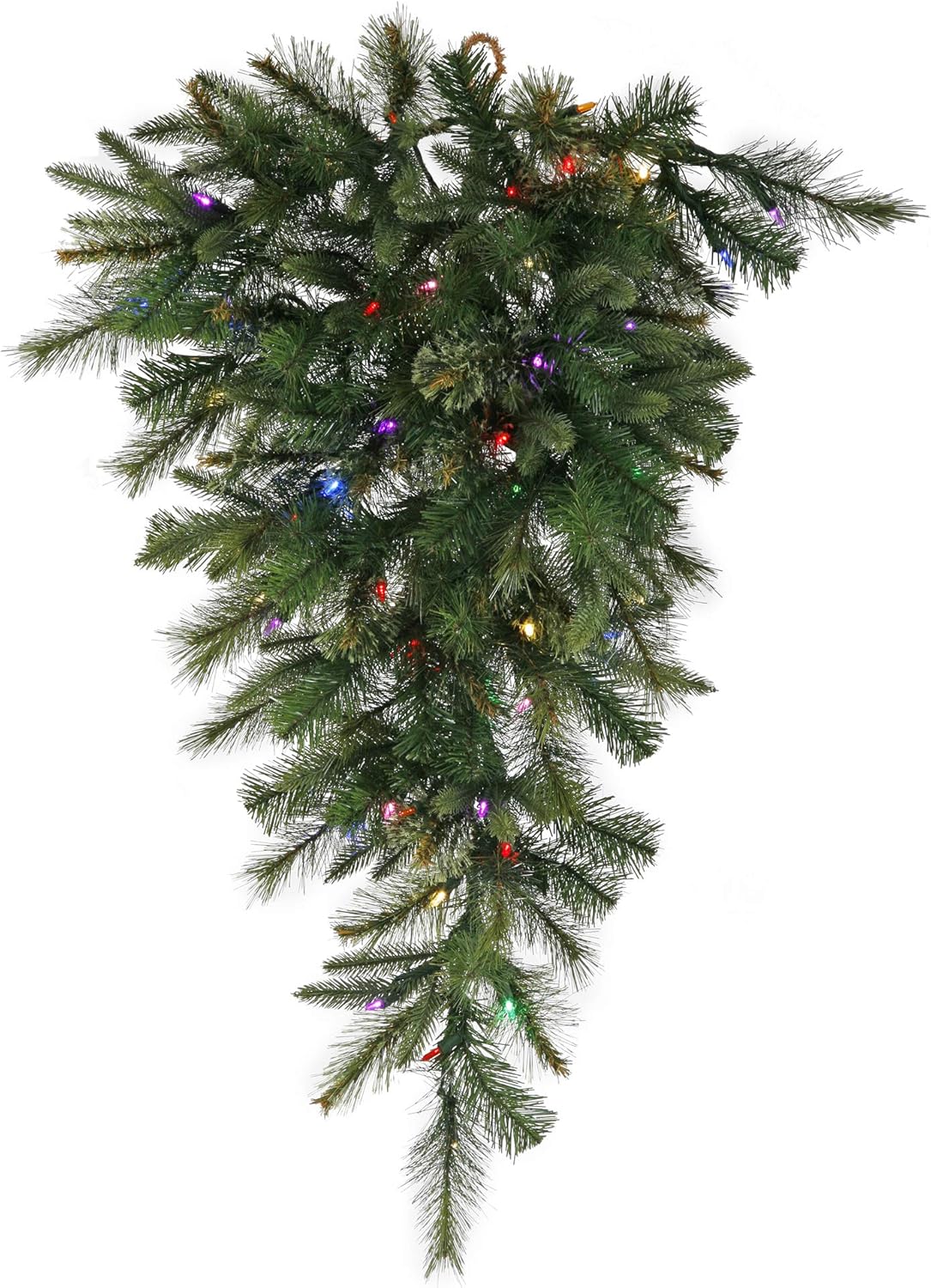 Vickerman 48" Cashmere Pine Artificial Christmas Teardrop, Unlit - Faux Pine Christmas Teardrop - Seasonal Indoor Home Decor