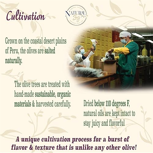 Miniatura 12 de Natural Zing - Aceitunas negras secas peruanas orgánicas, crudas, sin hueso e infundidas con hierbas con rico sabor para aperitivos, cocina