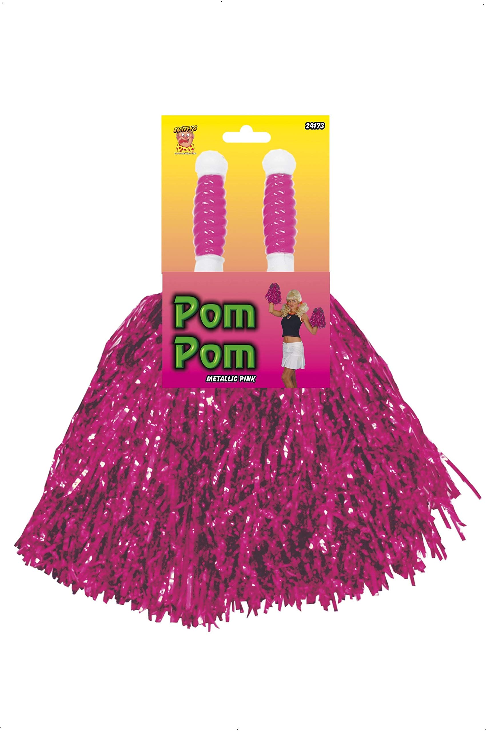 Smiffy's Pom Pom Metallic Pink Costume Accessory