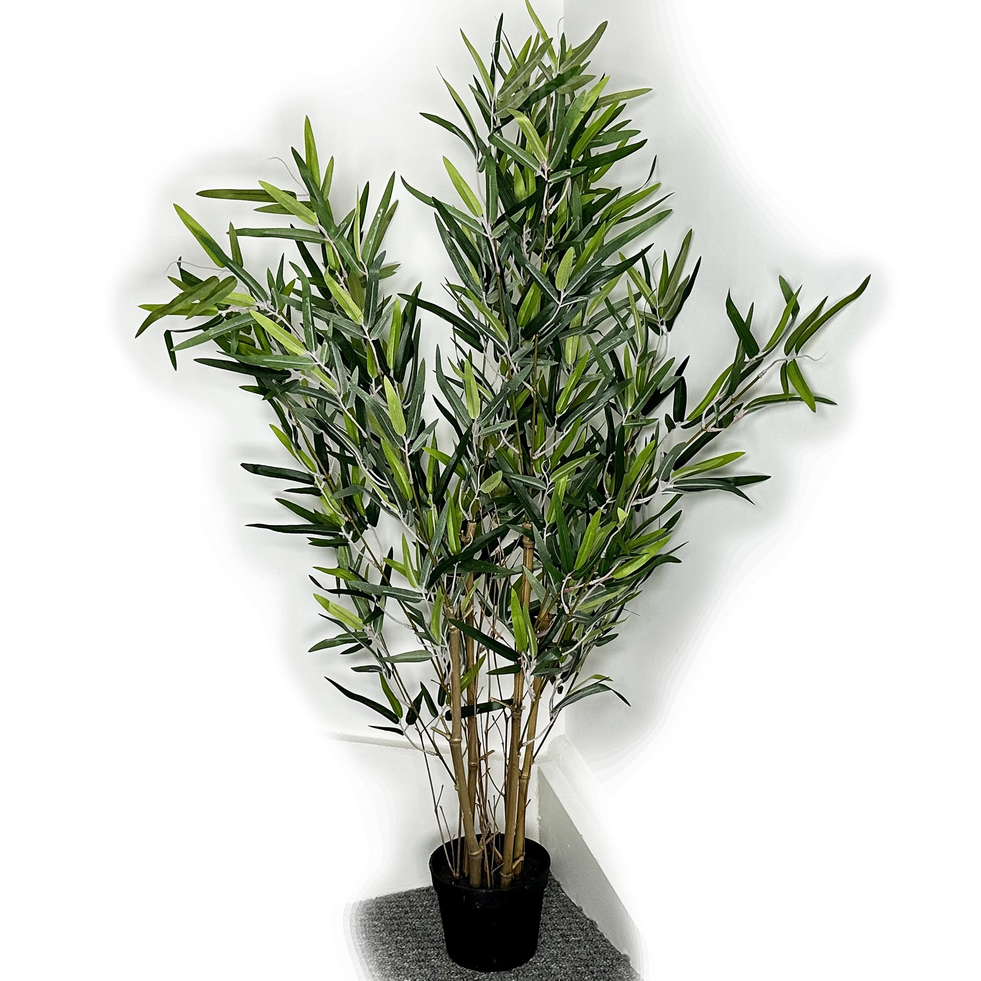 Artificial Bamboo Potted Plant Fake Green Tree Oriental Indoor Tall Houseplant