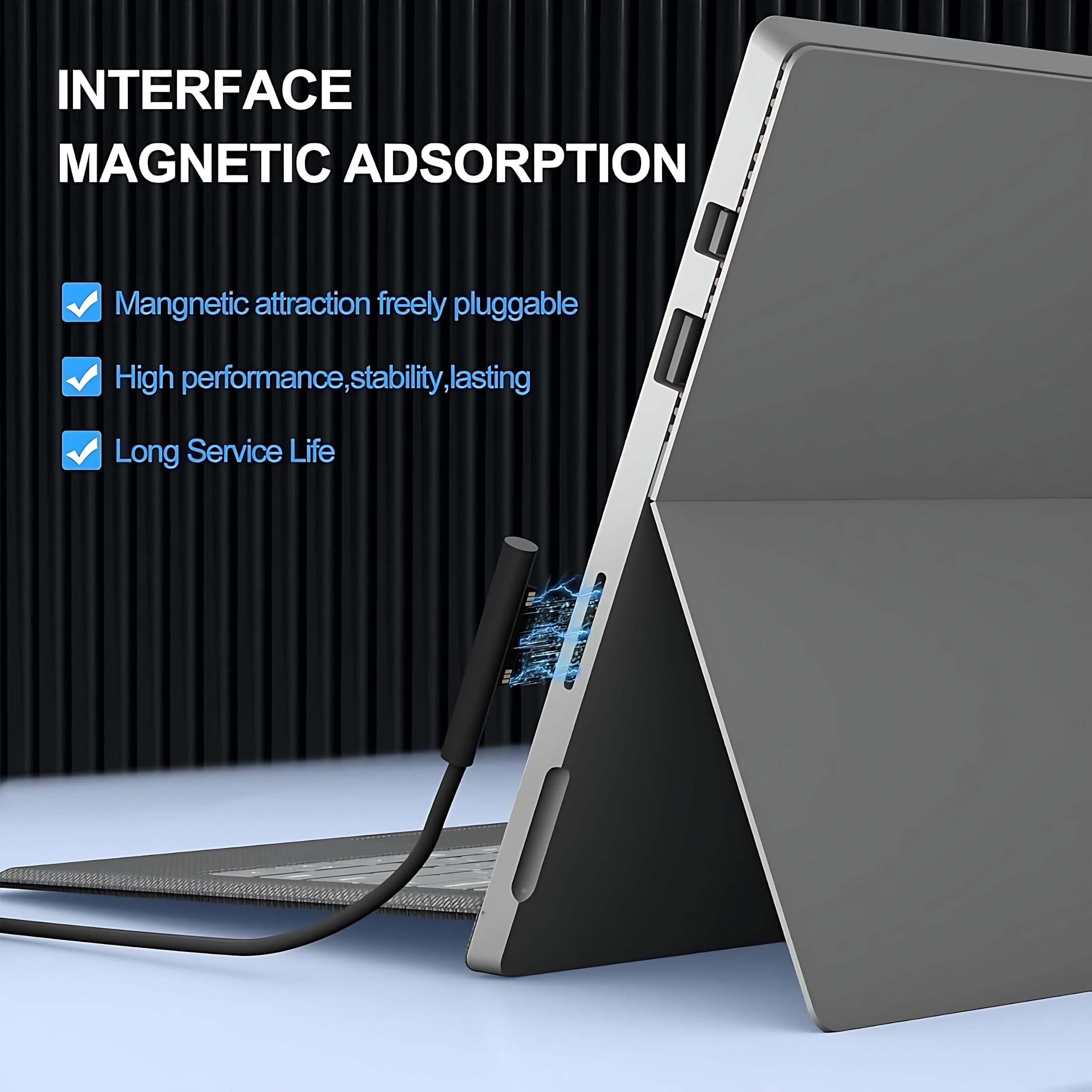 Amazon.com: YURCIPWE Surface Pro Charger 65W, Surface Laptop