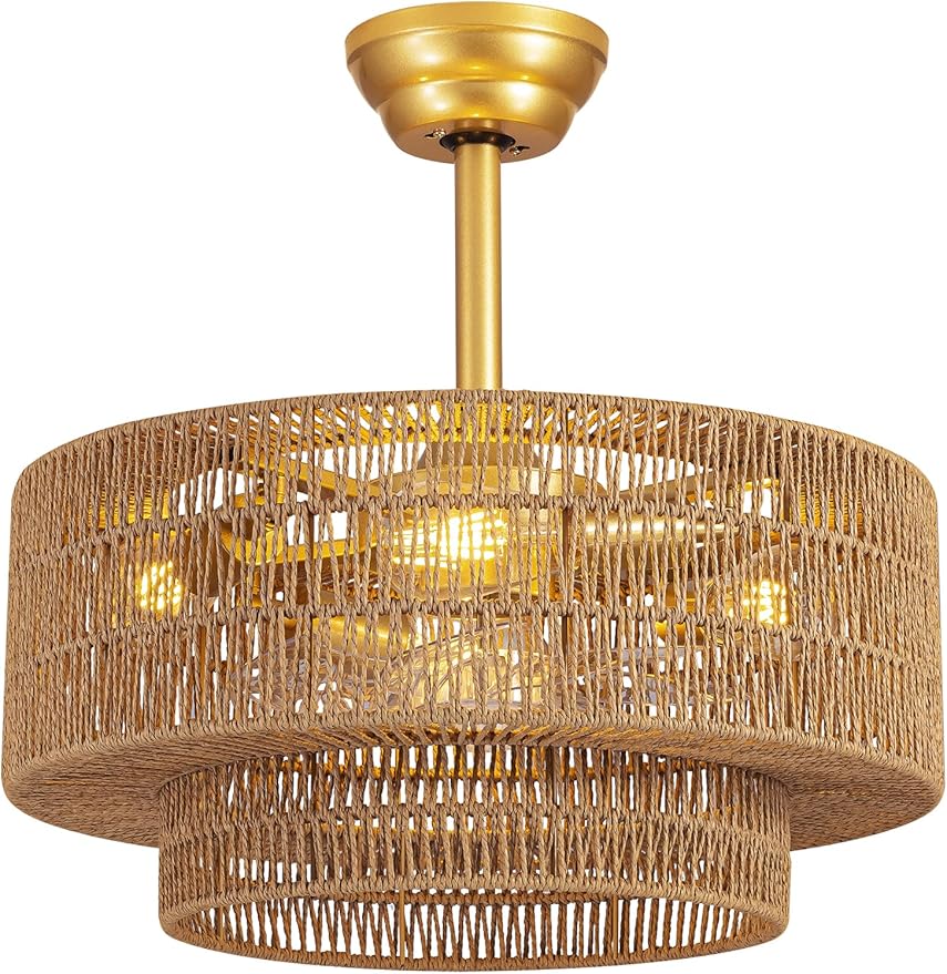 Ventilador de Techo con Luz y Control Remoto 6 Velocidades 1 miniatura 8