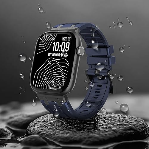 Miniatura 4 de Raycarrey AP - Correas deportivas de lujo para Apple Watch Band Ultra 3/2/1 1.929 in 1.811 in 1.772 in 1.732 in 1.654 in 1.614 in 1.575 in 1.496 in