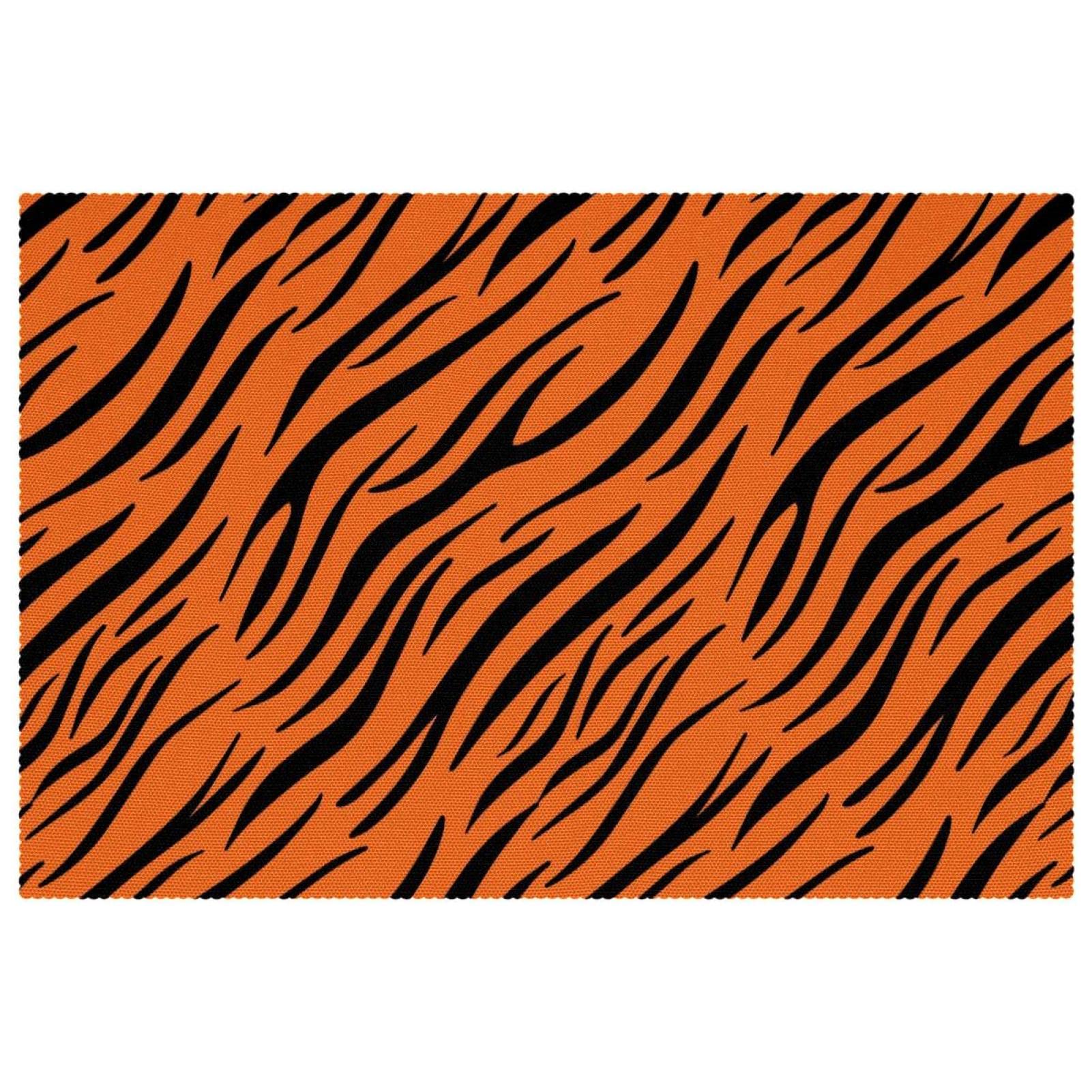 Set de table motif tigre en Oxford pour repas de famille animés