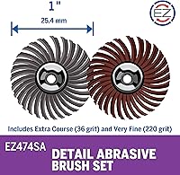 Vista 2 de Dremel EZ474SA Cepillo abrasivo fino y áspero, para detalles.