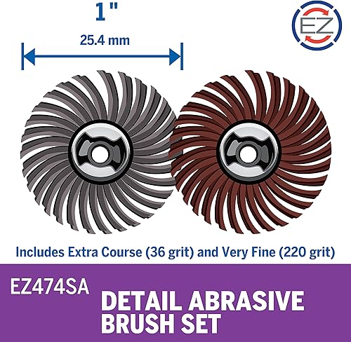 Miniatura 2 de Dremel EZ474SA Cepillo abrasivo fino y áspero, para detalles.
