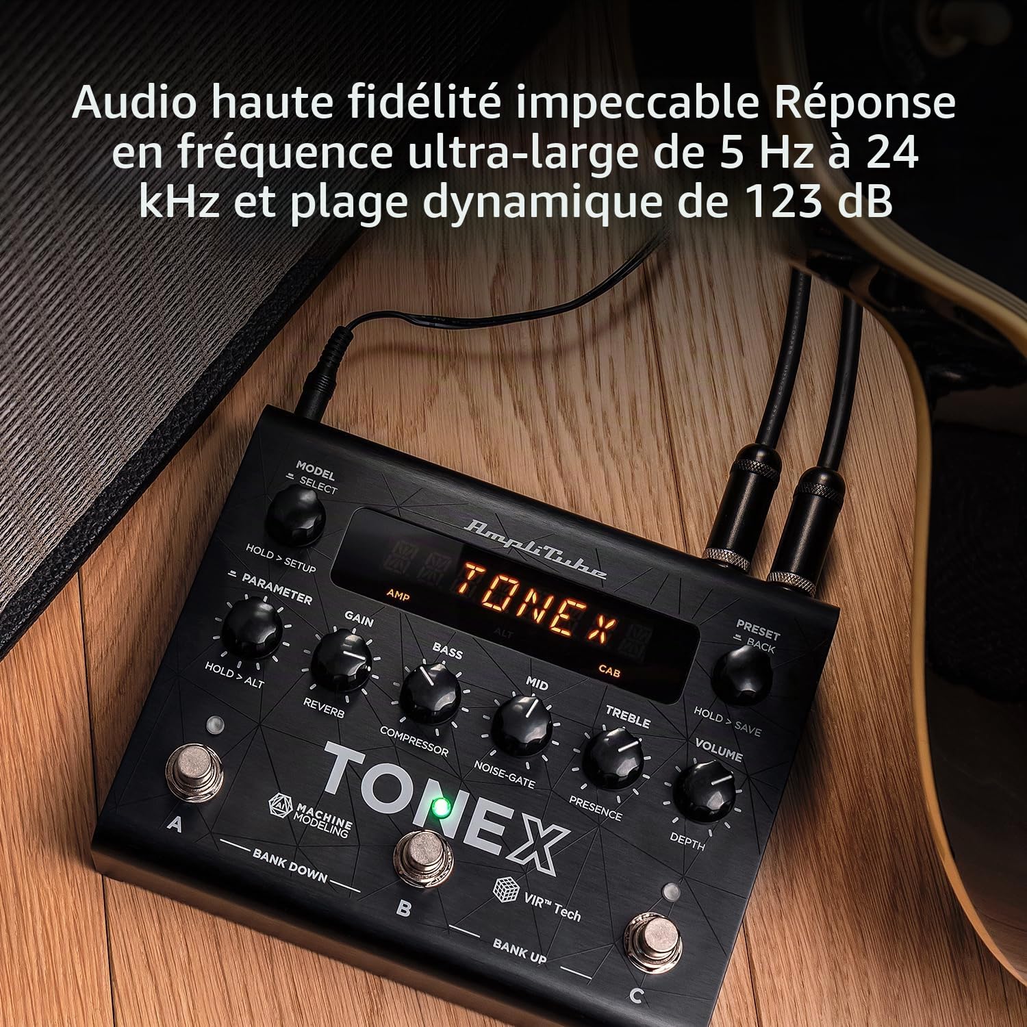 IK Multimedia TONEX Pedal AI machine learning pédale multi effets: Tone Modélisez tout ampli de guitare, pédale de guitare, pédale de distorsion, pédale d'overdrive ou autres effets de guitare