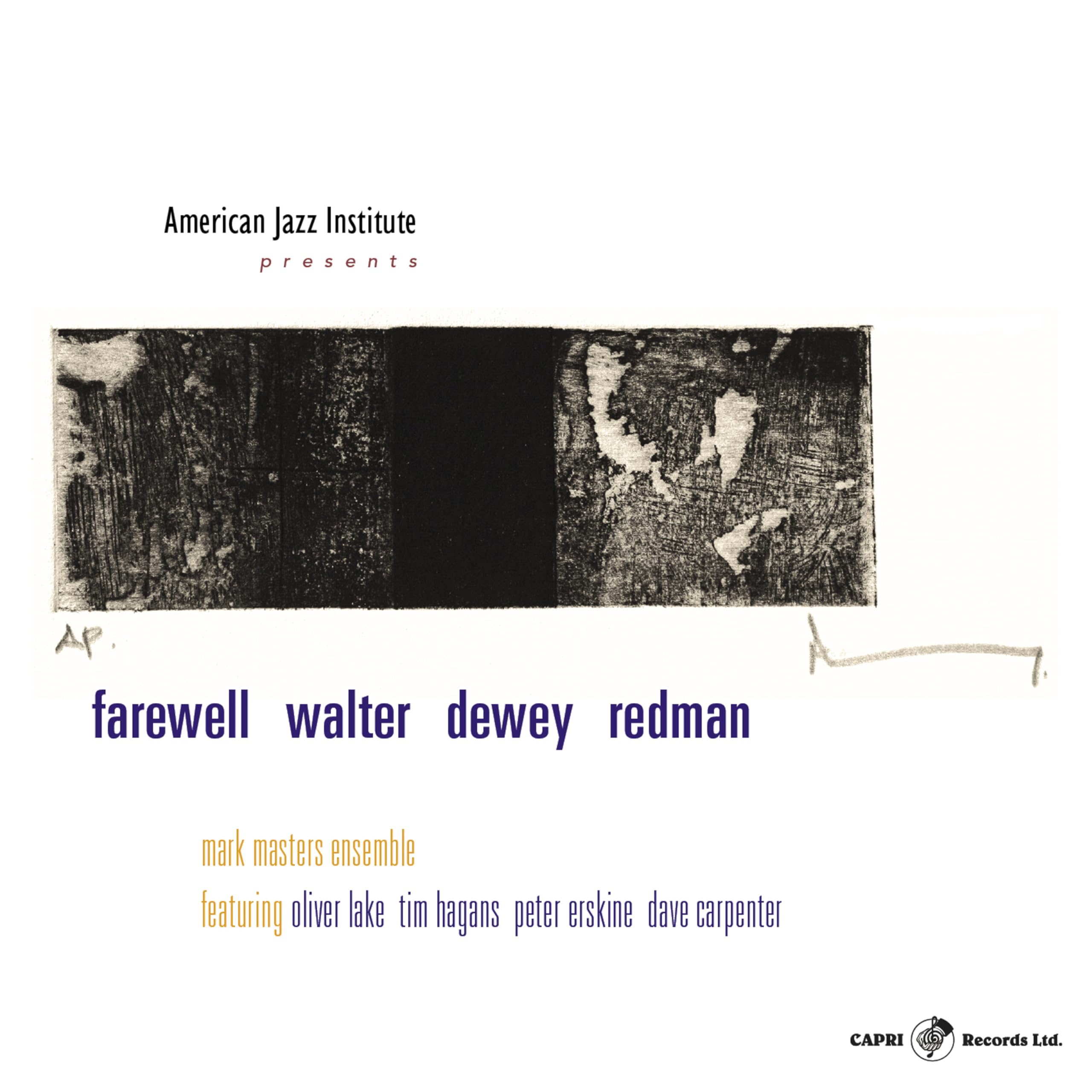 Farewell Walter Dewey Redman [Audio CD] Masters, Mark