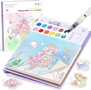 Accevo Paint with Water Coloring Books for Kids, Watercolor Painting Sets for Kids Ages 3-5 4-8, Arts and Crafts Drawing Activities Toy Birthday Gift for Boys Girls