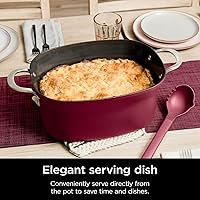 Vista 5 de Ninja MC1000 Foodi PossibleCooker - Cocina múltiple de 8.5 cuartos de galón, con olla de cocción lenta 4 en 1, horno holandés y más, tapa de vidrio