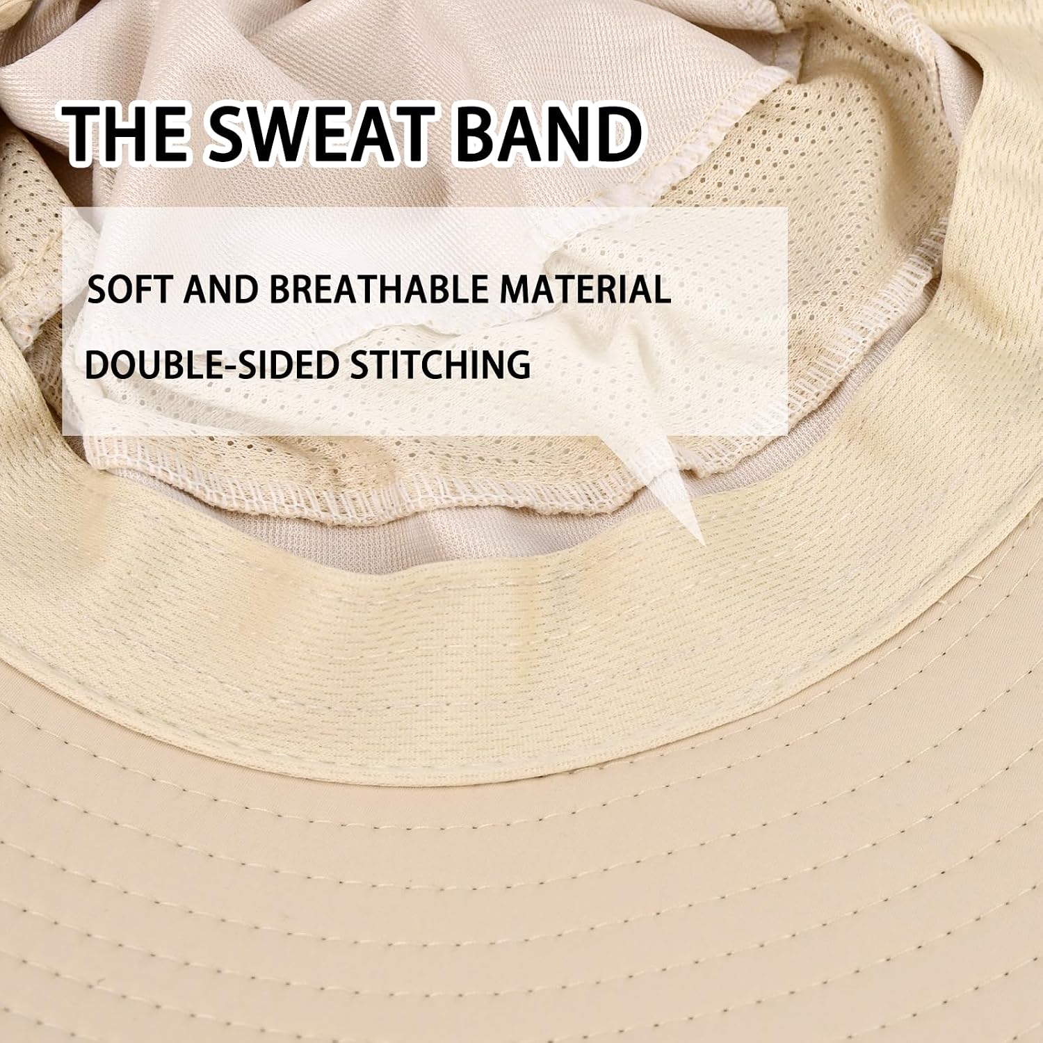 Sun Hats for Men Women with Neck Flap Fishing UPF 50+ UV Protection | Breathable Wide Brim Bucket Hat Water Resistant Adjustable Detachable Chin Strap Foldable Lightweight Hiking thumbnail