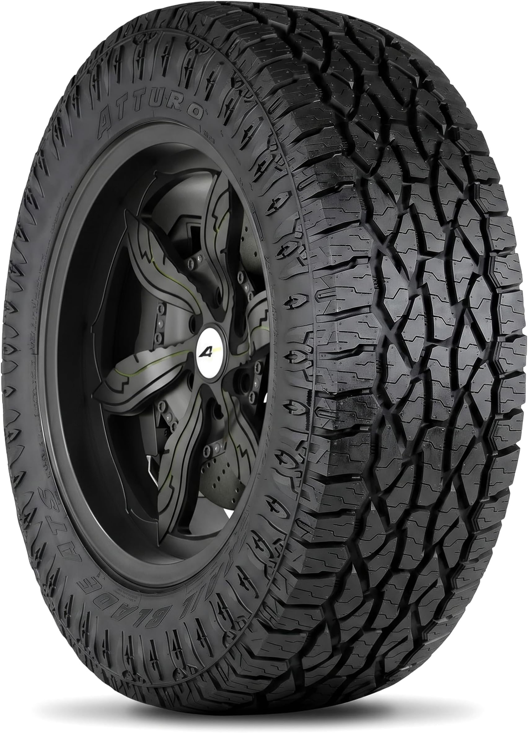 Atturo Trail Blade A/T All-Terrain Off-Road Light Truck Radial Tire-LT285/75R16 285/75/16 285/75-16 126/123S Load Range E LRE 10-Ply Black Side Wall