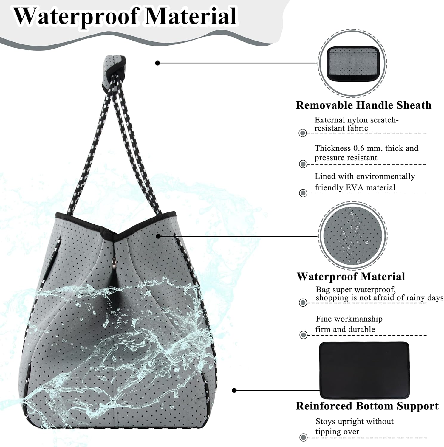 QOGiR Multipurpose Gym Beach Bag, Light Weight, Large, Sports … … - Image 3