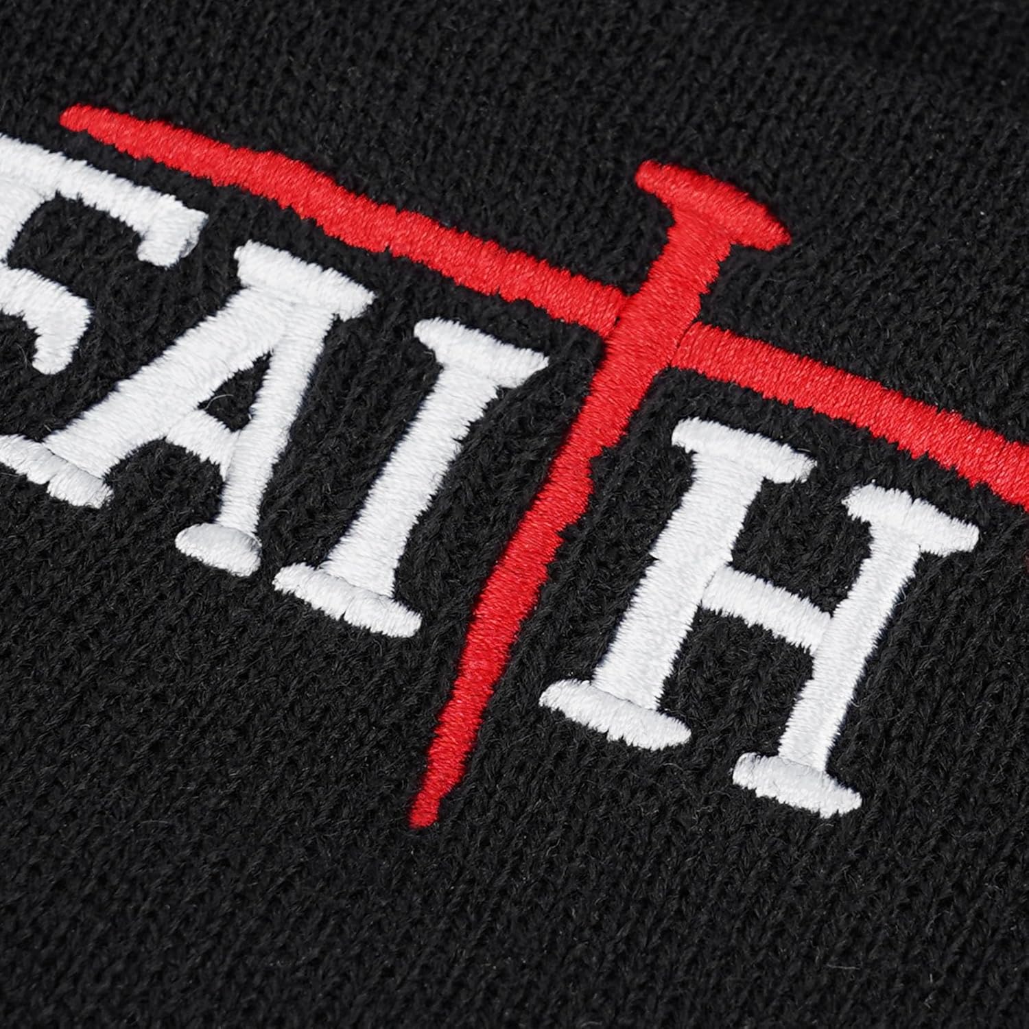 Christian Jesus Cross Beanie - Faith Winter Beanie Hats for Men Women - Religious Gifts for Christmas & New Years - Image 5