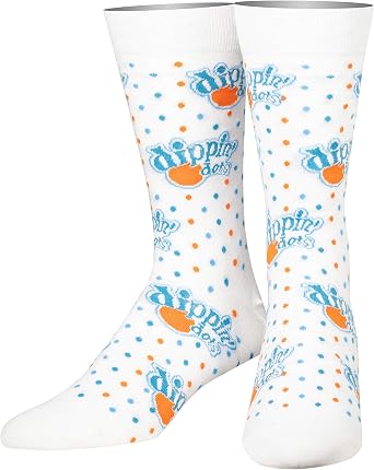 Cool Socks - Dippin Dots Snack Foodie Crew Socks, Size Large