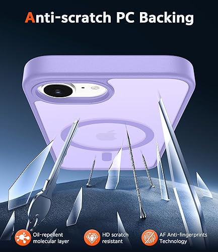 Miniatura 551 de Fntcase Funda para iPhone 15 Plus y 14 Plus de 6.7 pulgadas, magnética, a prueba de golpes de grado militar, antiamarilleo, delgada, protectora